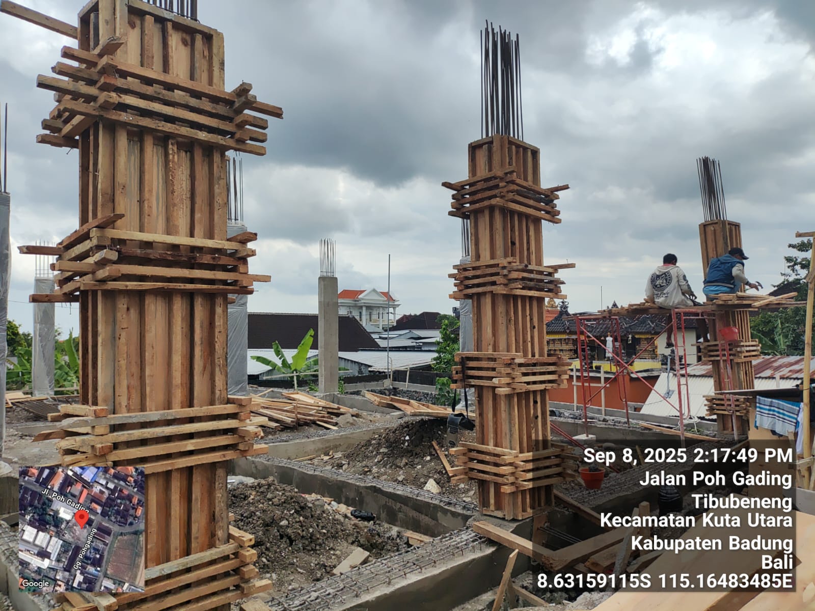 Front view of a modern house