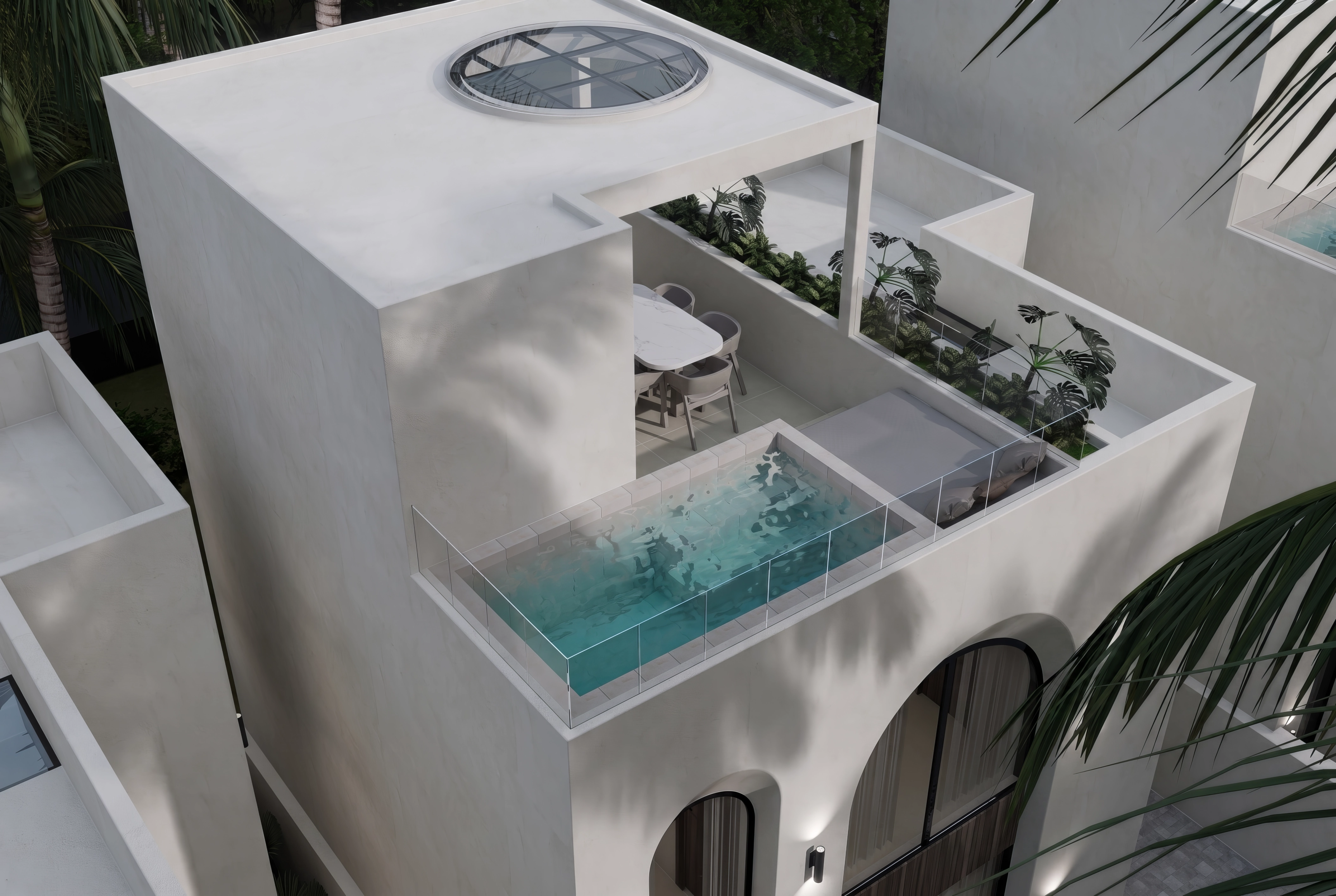Unit 10/13, Aerial rooftop infinity pool